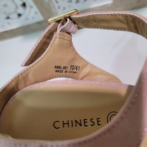 Chinese Laundry Alanah Ankle Strap Platform Sandals in Nude Women Sz 10 Chic - Picture 12 of 13